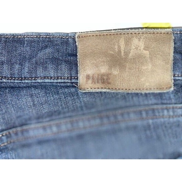 Paige Jeans Mens Size 32 Dark Blue Federal Slim Straight Soft Stretch Denim USA - Picture 14 of 14